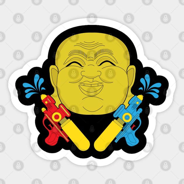 Songkran Thai Water Festival Buddha Sticker by HotHibiscus